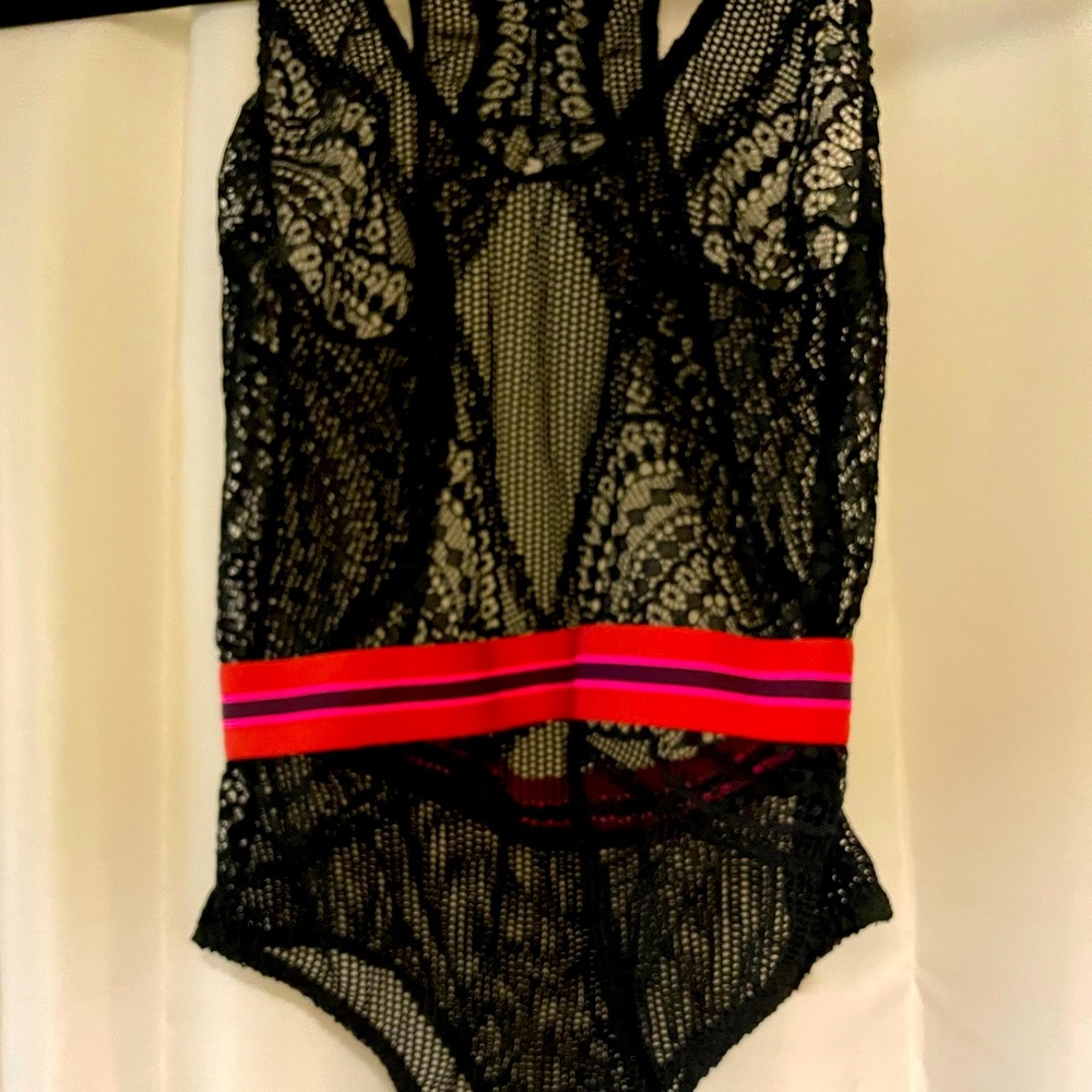 Black lace bodysuit